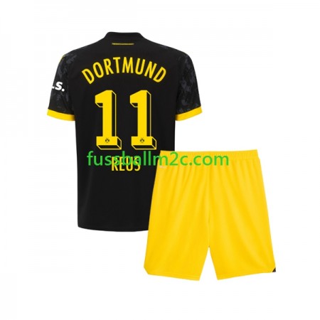 Fußballtrikots Borussia Dortmund Marco Reus 11 Kinder Auswärts Trikotsatz 2023-2024